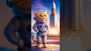 Meow goes to space😻🪐💫 cat kucinglucu catlover funny meow [upl. by Razid]