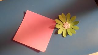 Very Easy Paper Flower CraftPaper Flower Making Step by Step [upl. by Caton938]