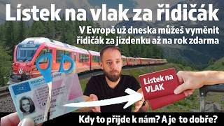 Lístek na vlak až na rok zdarma za tvůj řidičák  V Evropě realita dává to smysl [upl. by Backer382]