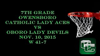 Nov 10 15 Owensboro Catholic vs Owensboro Middle Win 41 to 7 [upl. by Arel145]