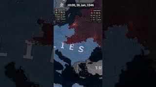 Operation Unthinkable WW3 in 1945  HOI4 TIMELAPSE ww2 shorts hoi4 timelapse heartsofiron4 [upl. by Froemming564]