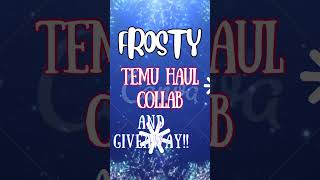 A Frosty Temu Haul Collaboration with Giveaways 🎁❄️🎁❄️Temu [upl. by Largent]