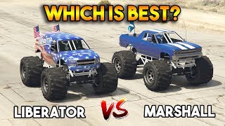 GTA 5 ONLINE  LIBERATOR VS MARSHALL WHICH IS BEST [upl. by Ardekahs]