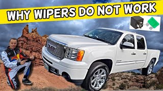 WHY WINDSHIELD WIPERS DO NOT WORK GMC SIERRA 2007 2008 2009 2010 2011 2012 2013 [upl. by Maisie]