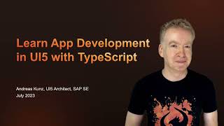 Learn to use TypeScript with UI5 Tutorial [upl. by Selda]