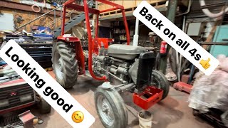 Massey 135 back on all 4 wheels [upl. by Ardelia629]