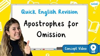 How Do I Use Apostrophes for Omission  KS2 English Concept for Kids [upl. by Noivax370]