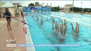 A SaintCyprien ça baigne pour la natation Synchronisée [upl. by Airrat931]