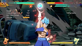 SSGSS Gogeta NEW Solo TOD DBFZ [upl. by Annaesor]