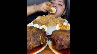 SPICY OILY 2 MUTTON TANGDI CURRY AND SPICY 2 WHOLE CHICKEN CURRY WITH BASMATI RICE amp EGGS  MUKBANG [upl. by Nordine649]