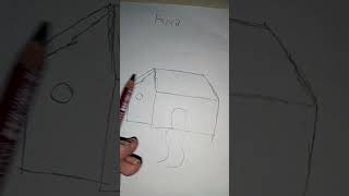 pencil vs pencil colour house drawings which is best drawing viralshorts fun with art Pratik [upl. by Bartley]