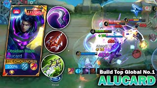 ALUCARD BEST BUILD AND EMBLEM FOR NEW UPDATE  BUILD TOP 1 GLOBAL 2024 [upl. by Ardnoyek]