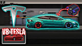 APEX RACER TESLA MODEL S  V8 SWAPPED  BUILD  TUNE [upl. by Adrahc]