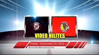 Kemptville vs Brockville  December 22 2023 [upl. by Willetta]