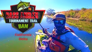 Bass Angler Magazine Tournament Trial Kayak Series California Delta [upl. by Nanyt]