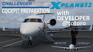 HOTSTART CHALLENGER 650  Cockpit Preparation WITH DEVELOPER Totoro  Real Airline Pilot [upl. by Scarface]