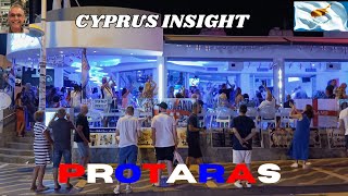 Protaras Cyprus Walking the Strip in the England Game  Great Atmosphere [upl. by Male]