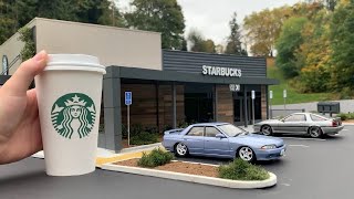 Build an ULTRAREALISTIC Starbucks Coffee Shop DIORAMA  Miniature Model Scenery [upl. by Webb]