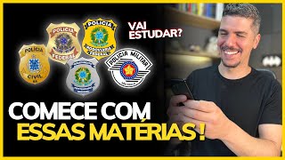 O QUE ESTUDAR PARA CONCURSOS POLICIAIS COMEÇANDO DO ZERO [upl. by Ainotna665]