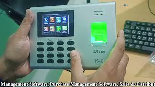 How to setup ZKTeco k40 Time Attendance Management software  Install ZKTeco fingerprint software [upl. by Ytnom801]