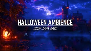 🎃 Spooky Saturday Halloween Jazz  Cozy Fireplace Ambience 🔥  Relaxing Study Music 🍂 [upl. by Cadmar]