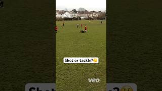 Shot or tackle🤔 TeamGrassroots GRF Veo [upl. by Eetnom]