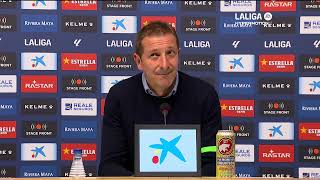 Rueda de prensa RCD Espanyol de Barcelona vs Levante UD [upl. by Aelam]