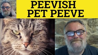 🔵 Peevish Meaning  Peeve Examples  Define Pet Peeve  Describing People  Peevish Peeve Pet Peeve [upl. by Arbed]