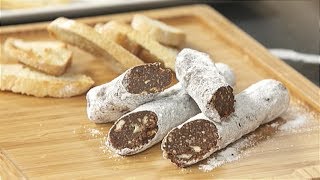 Receta trampantojo Fuet de chocolate [upl. by Renaxela722]