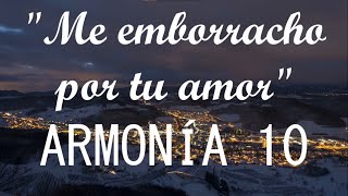 Armonía 10  Me emborracho por tu amor LETRALYRICS [upl. by Ojiram818]