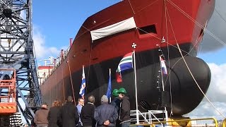 The Launching of TRITON Bodewes Shipyards Hoogezand [upl. by Ainolloppa141]