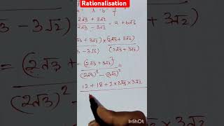 Rationalisation for surds of order 2rationalisationrationalandirrationalnumbers class9thmaths [upl. by Aicylla]