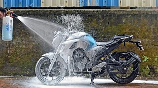 BIKE WASH KAISE KARE  BIKE WASH KAISE HOTA HAI [upl. by Scever]