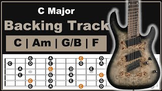 C Major Backing Track  Pentatonic Lesson  70 Bpm [upl. by Epps]