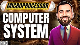 Computer System  Microprocessor Memory and Input Output Blocks Explained in Hindi [upl. by Farlay542]