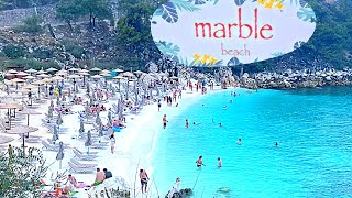 MARBLE BEACH  Thassos Greece [upl. by Erde]