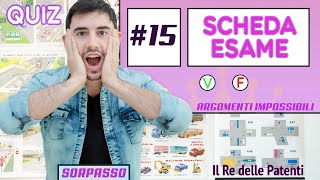 SCHEDA ESAME 15  IMPOSSIBILE  SORPASSO [upl. by Yaniv]