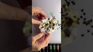 Adding glitter to plasticine  funny art plasticine shortvideo relaxing glitter short [upl. by Chrisse]