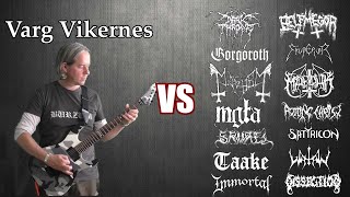 Varg Vikernes VS All Black Metal Guitar Riffs Battle [upl. by Lenad418]