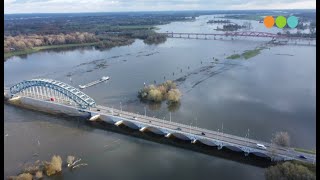 Hoogwater in de IJssel bij Zwolle 2023 [upl. by Pega]