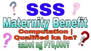 SSS MATERNITY BENEFIT COMPUTATION 2020 under EXPANDED MATERNITY LAW  Qualified ka ba [upl. by Trent]