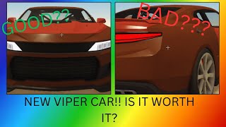 NEW VIPER CAR REVIEW IN DUSTY TRIP IS IT WORTH IT [upl. by Aerdnaxela]