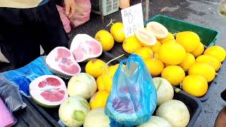 Satok Saturday Morning Market 🍊🍉🍎🥦🫛🌽 Kuching Sarawak asianfood part 2 kuching [upl. by Burgwell470]