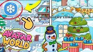 NEW UPDATE  NEW WINTER SEASON  SNOWMAN AND CHRISTMAS 🎄 UPDATE IN AVATAR WORLD SECRET GIFT BOX [upl. by Peltier762]