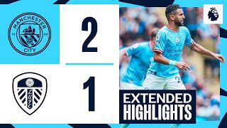 EXTENDED HIGHLIGHTS  Man City 21 Leeds United  Gundogan brace in 10th straight Premier League win [upl. by Asare]