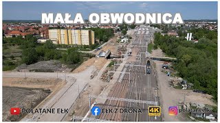 Mała obwodnica Ełku z drona [upl. by Gilletta931]