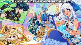 Genshin Impact 50 Version All New Preview  Natlan Major Update Main Theme OST [upl. by Folberth]