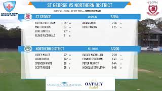 St George v Northern District [upl. by Lib]