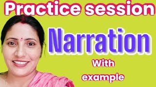 narration practice session with example AbhilashaTiwari518At [upl. by Amalbena]