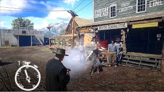 Arthur Morgan ending gun Fights in 1 Second [upl. by Kristie]